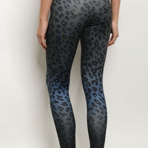 Gray leopard ombré leggings - Picture 5 of 6